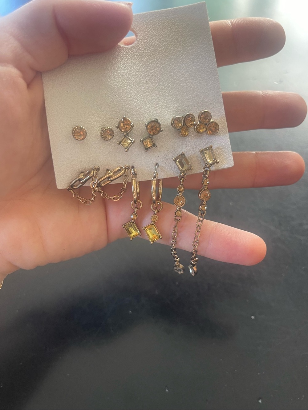 Crystal Earring Set
